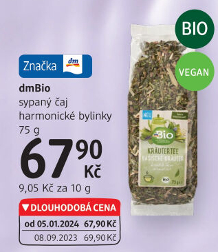 Čaj sypaný bylinný dm Bio