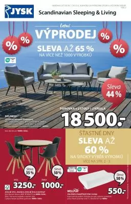akční leták Jysk 10.7.2024-13.8.2024
