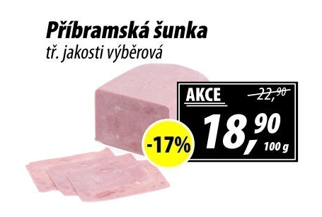 Šunka výběrová příbramská