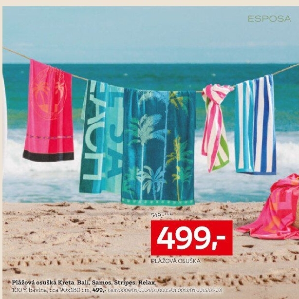 OSUŠKA NA PLÁŽ