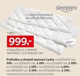 PODLOŽKA CHRÁNIČE MATRACE