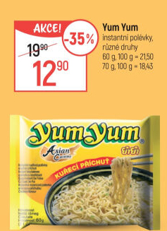 Instantní polévka YumYum