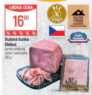 Šunka dušená výběrová Globus