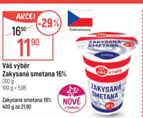 Zakysaná smetana 16% Váš Výběr