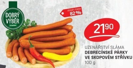 Debrecínské párky Prémium Dobrý Výběr