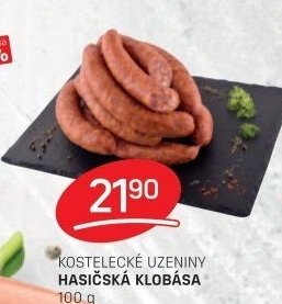Hasičská klobása Kostelecké uzeniny