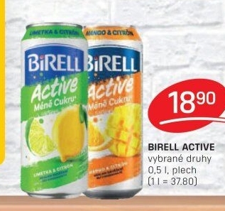 Nealkoholické pivo ochucené Active Birell