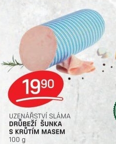 Šunka drůbeží s krůtím masem Sláma