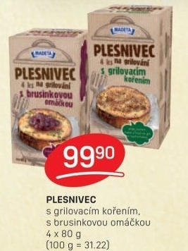 Sýr Plesnivec na gril Madeta