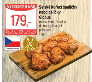 Selské kuřecí stehna marinovaná Globus