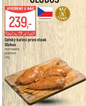 Selský kuřecí steak marinovaný Globus