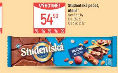 Čokoláda Studentská pečeť Orion
