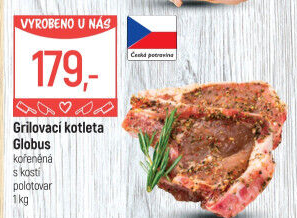 Kotleta na gril s kostí kořeněná Globus
