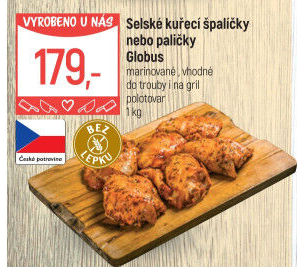Selské kuřecí stehna marinovaná Globus