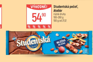 Čokoláda Studentská pečeť Orion