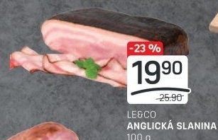Anglická slanina LE&amp