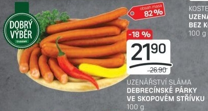 Debrecínské párky Prémium Dobrý Výběr
