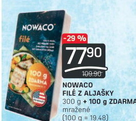 Filé z Aljašky mražené Nowaco