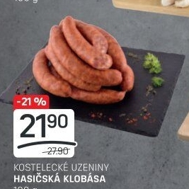 Hasičská klobása Kostelecké uzeniny