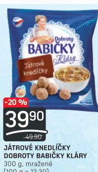 Knedlíčky játrové mražené Dobroty Babičky Kláry