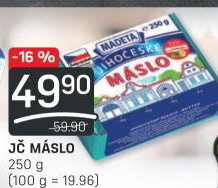 Máslo Jihočeské Madeta