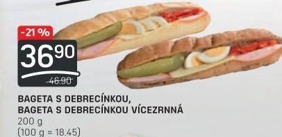 Obložená bageta