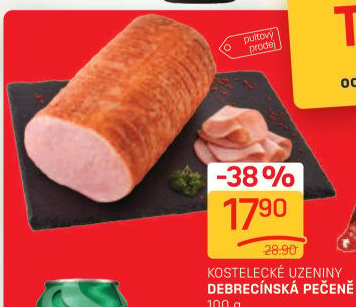 Pečeně debrecínská Kostelecké uzeniny