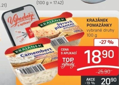 Pomazánky Krajánek