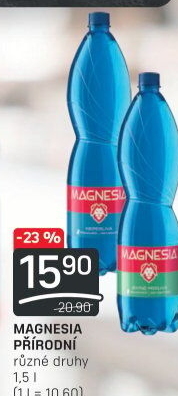 Přírodní voda Magnesia