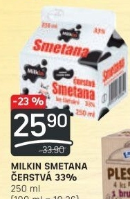 Smetana Milkin 33%