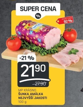 Šunka Amálka nejvyšší jakosti Krásno
