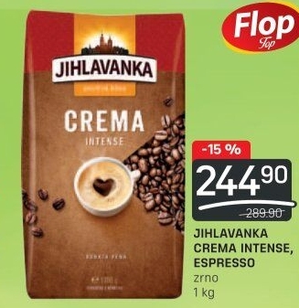 Zrnková káva Crema Intense Jihlavanka