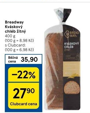 Chleb žitný kváskový Breadway