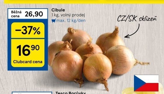 Cibule kuchyňská žlutá