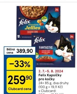 Kapsičky pro kočky Felix Purina