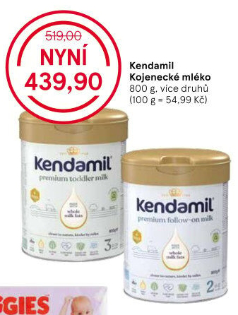 Kojenecká výživa Kendamil