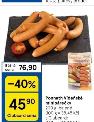 Minipárečky vídeňské Ponnath