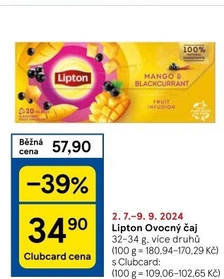 Ovocný čaj Lipton