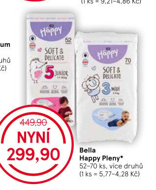 Pleny dětské Háppy Bella