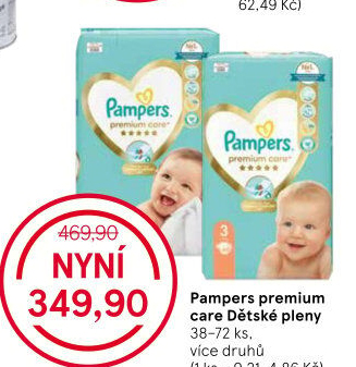 Pleny dětské Pampers Premium Care