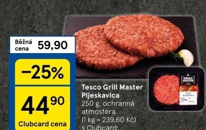 Pljeskavica Grill Master Tesco