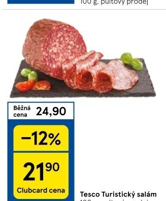 Salám turistický Tesco