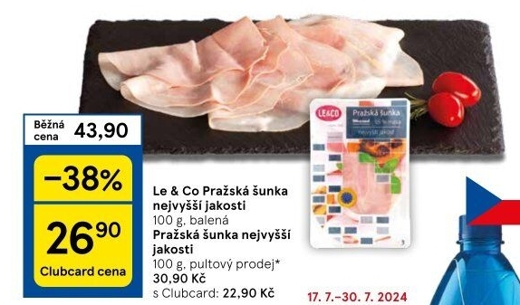 Šunka pražská nejvyšší jakosti LE&amp