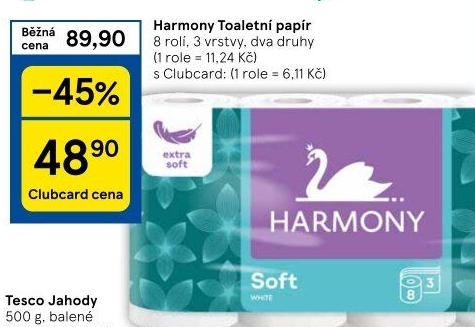 Toaletní papír 3vrstvý Harmony