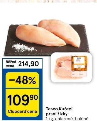Kuřecí prsní řízky Tesco