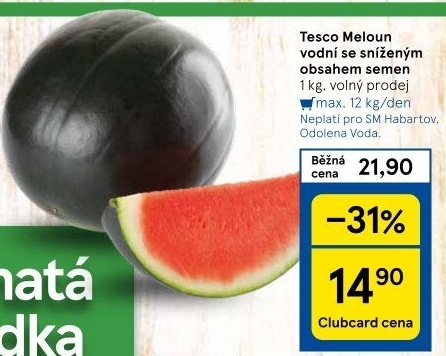 Meloun vodní Tesco