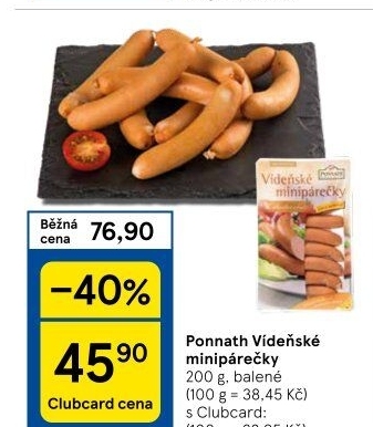 Minipárečky vídeňské Ponnath