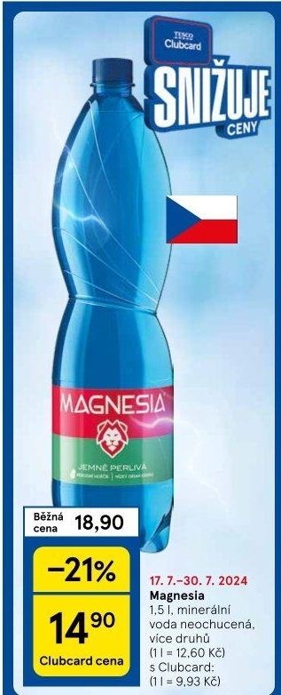 Přírodní voda Magnesia
