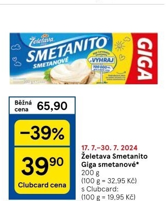 Sýr tavený Smetanito Želetava