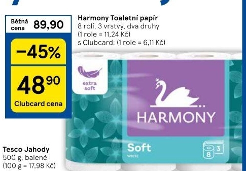 Toaletní papír 3vrstvý Harmony